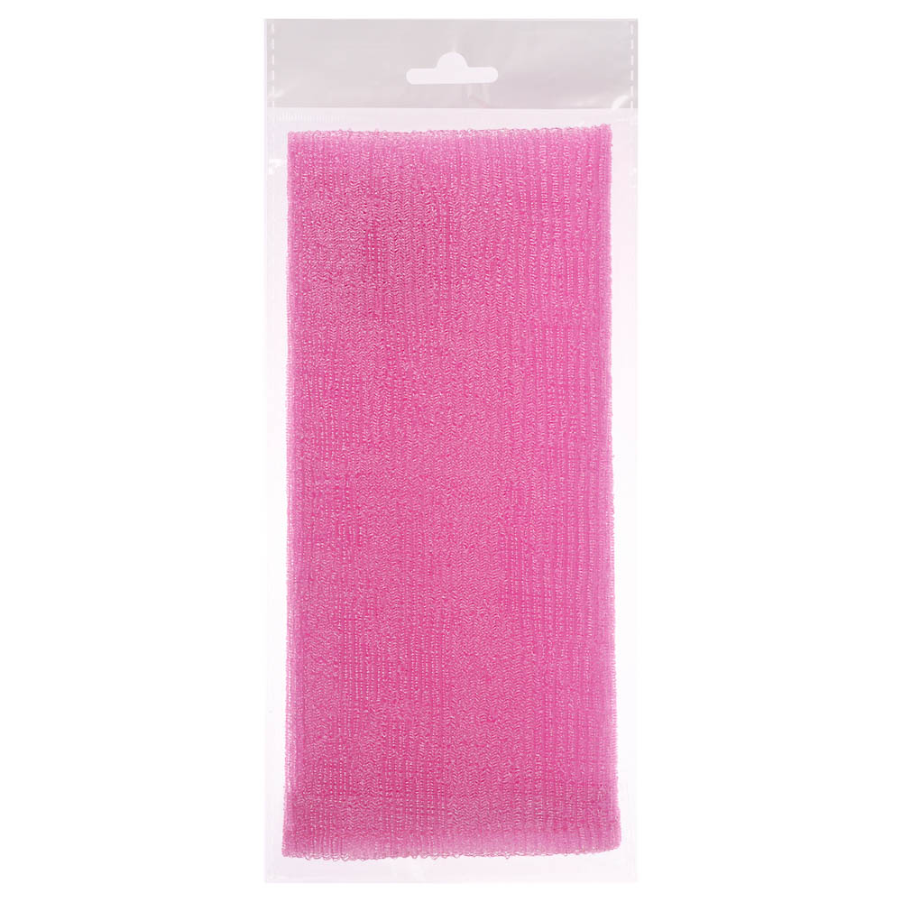 ЮL Мочалка пилинг японская средней жесткости, нейлон, акрил, 30х90см, 4 цвета, арт.№ 361-022