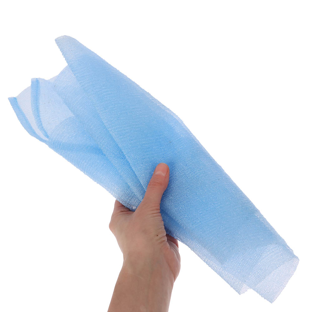 ЮL Мочалка пилинг японская средней жесткости, нейлон, акрил, 30х90см, 4 цвета, арт.№ 361-022