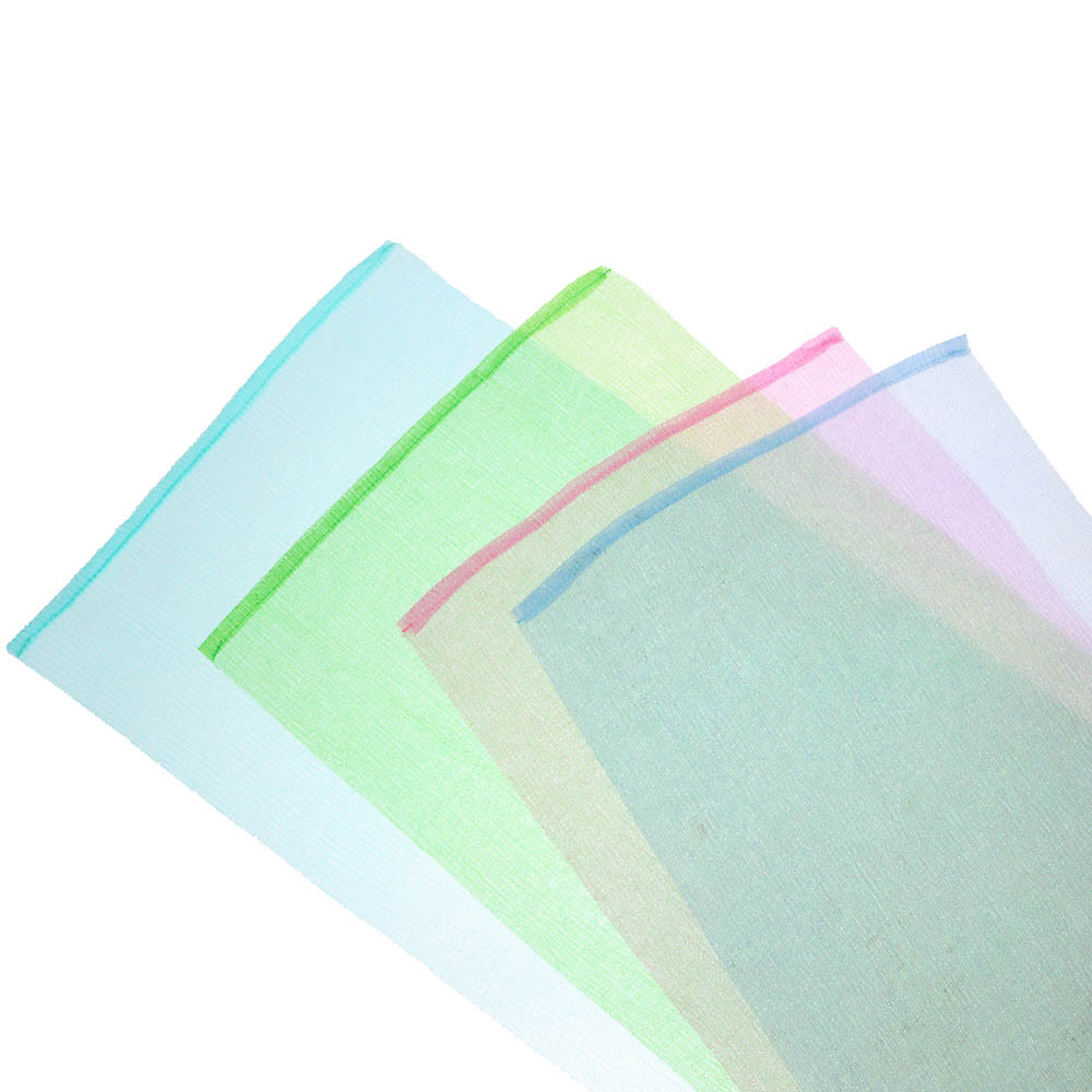 ЮL Мочалка пилинг японская средней жесткости, нейлон, акрил, 30х90см, 4 цвета, арт.№ 361-022