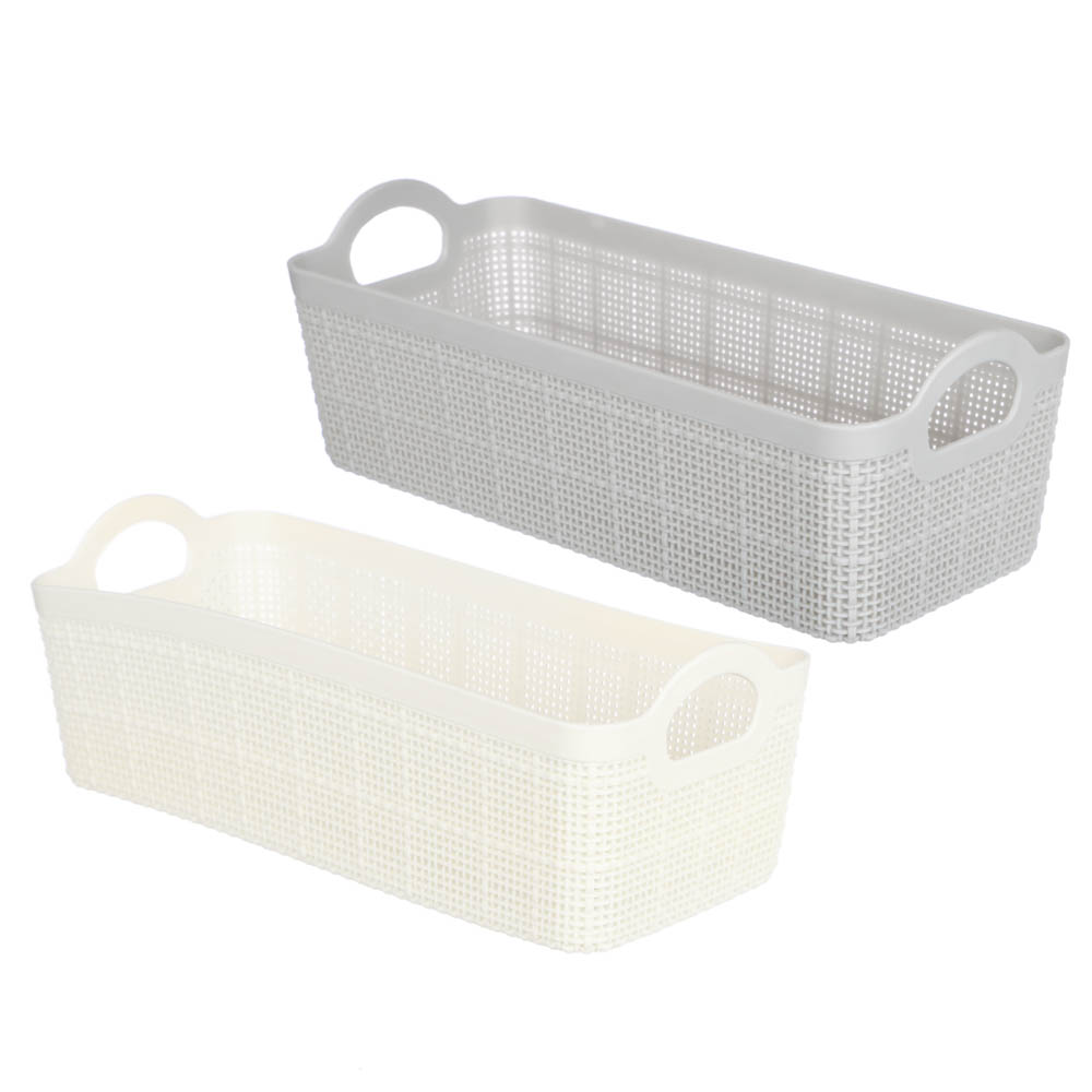Корзина для хранения тм VETTA Киото, 26,7x11,5x9,3см, 2 цвета, арт.№ 414-149