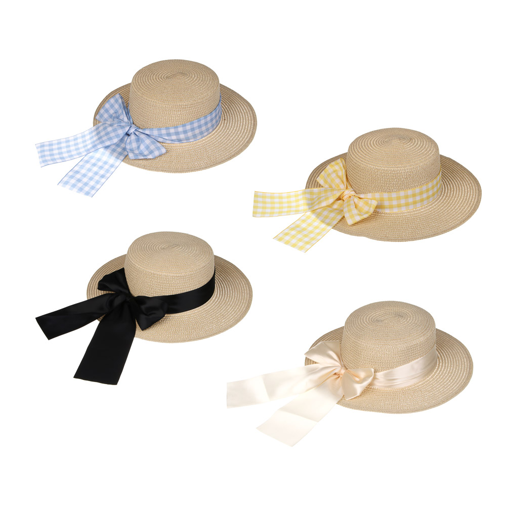 Шляпа женская с бантом, р. 58, 100% целлюлоза, тм GALANTE, разноцветная, #2, арт.№ 314-028