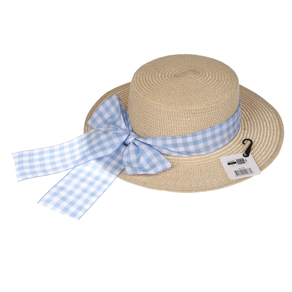 Шляпа женская с бантом, р. 58, 100% целлюлоза, тм GALANTE, разноцветная, #2, арт.№ 314-028