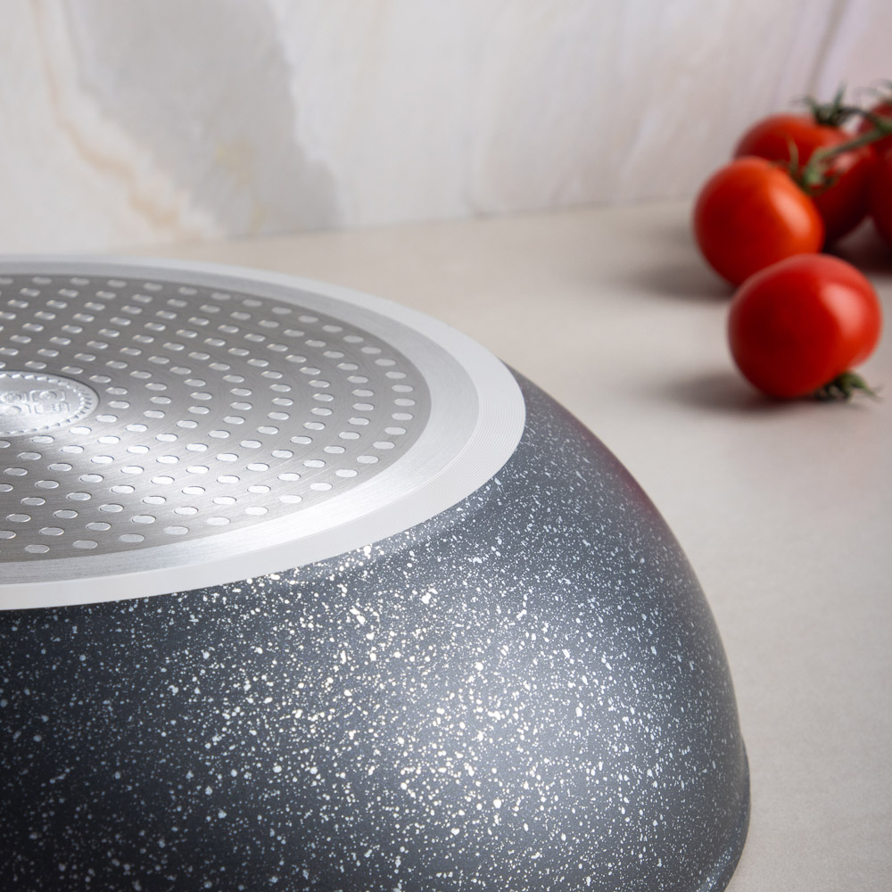 SATOSHI Гардан Вок литой d28см, антипригарное покрытие мрамор, индукция, арт.№ 846-669