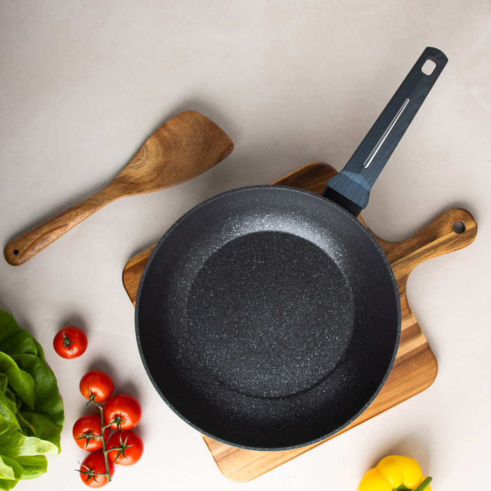 SATOSHI Гардан Вок литой d28см, антипригарное покрытие мрамор, индукция, арт.№ 846-669