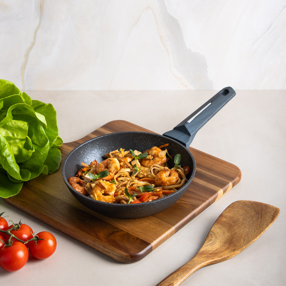 SATOSHI Гардан Сковорода литая d20см, антипригарное покрытие мрамор, индукция, арт.№ 846-670