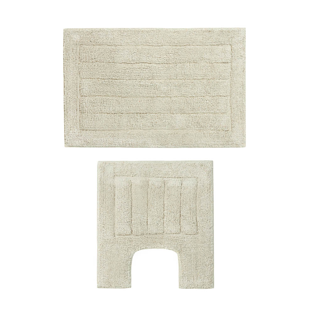 VETTA Набор ковриков для ванной и туалета 40x60+40x40 см, хлопок, серый (Индия), арт.№ 462-002
