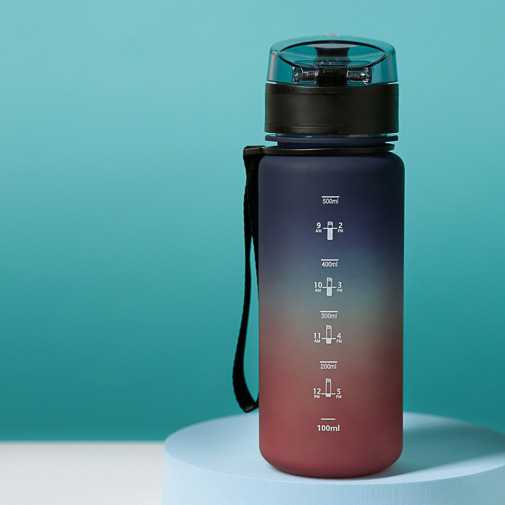 SILAPRO MAX Бутылка спортивная с замком, бордовая, 500мл, РС, РР, арт.№ 088-053