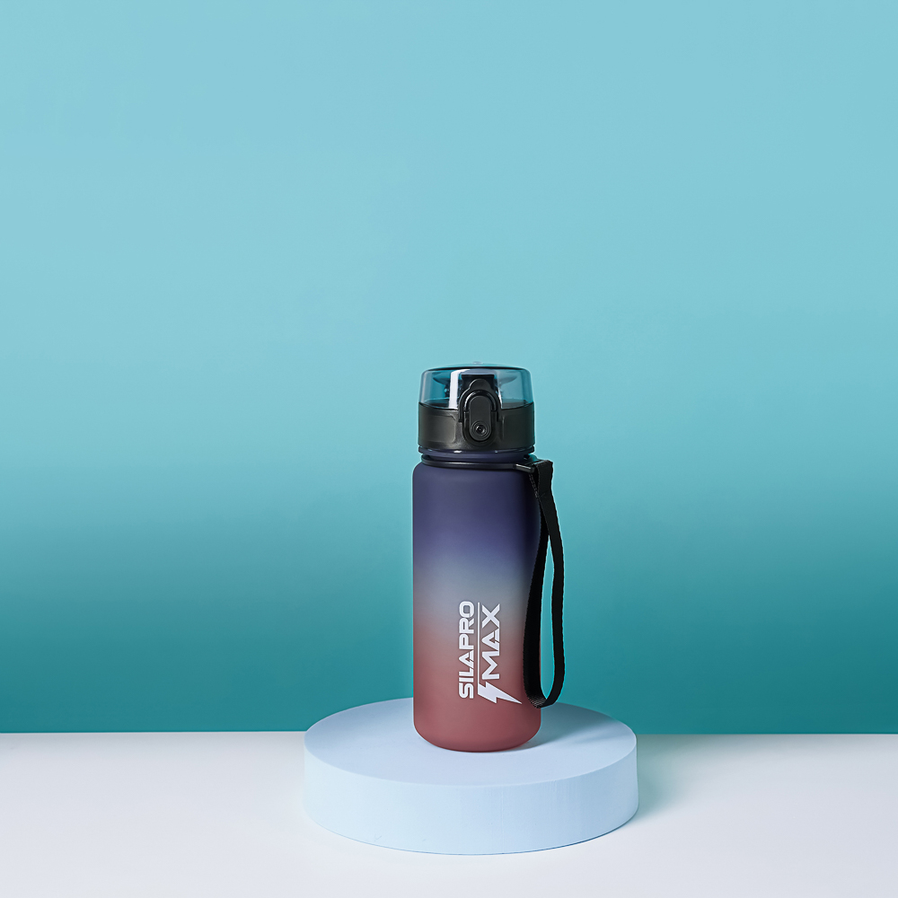 SILAPRO MAX Бутылка спортивная с замком, бордовая, 500мл, РС, РР, арт.№ 088-053