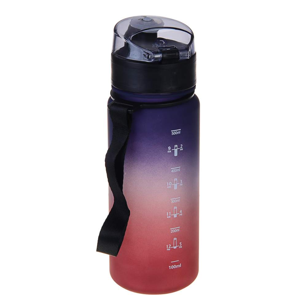 SILAPRO MAX Бутылка спортивная с замком, бордовая, 500мл, РС, РР, арт.№ 088-053