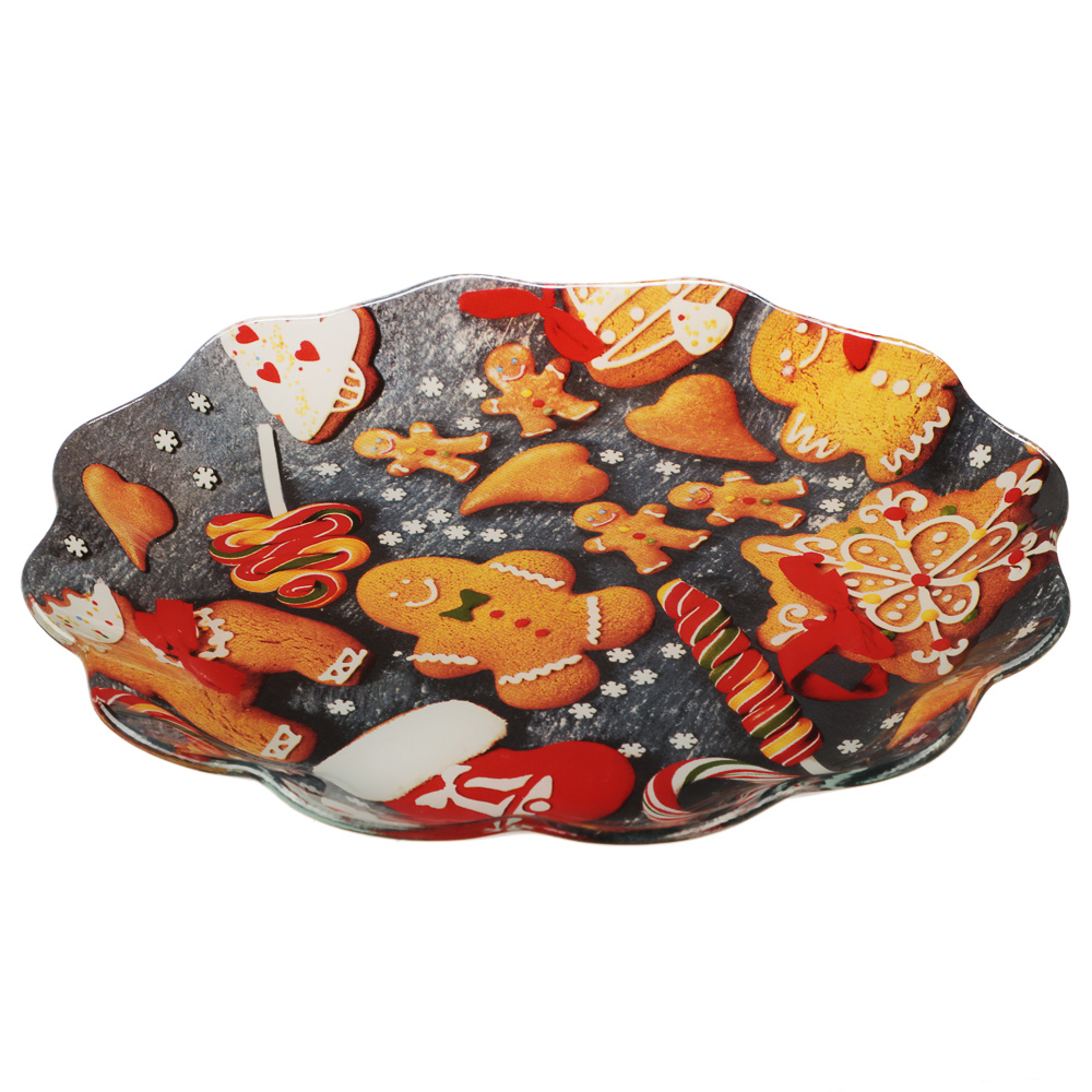 Имбирный пряник Блюдо круглое, 20см, стекло, арт.№ 820-794