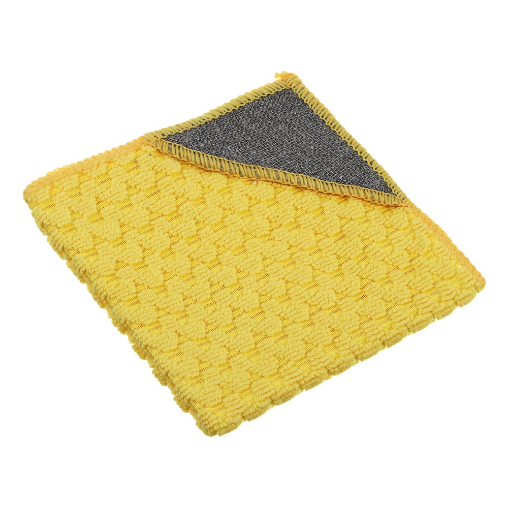 VETTA Салфетка из микрофибры, универсальная, с абразивным уголком, 30х30см, 300г/м2, арт.№ 448-005