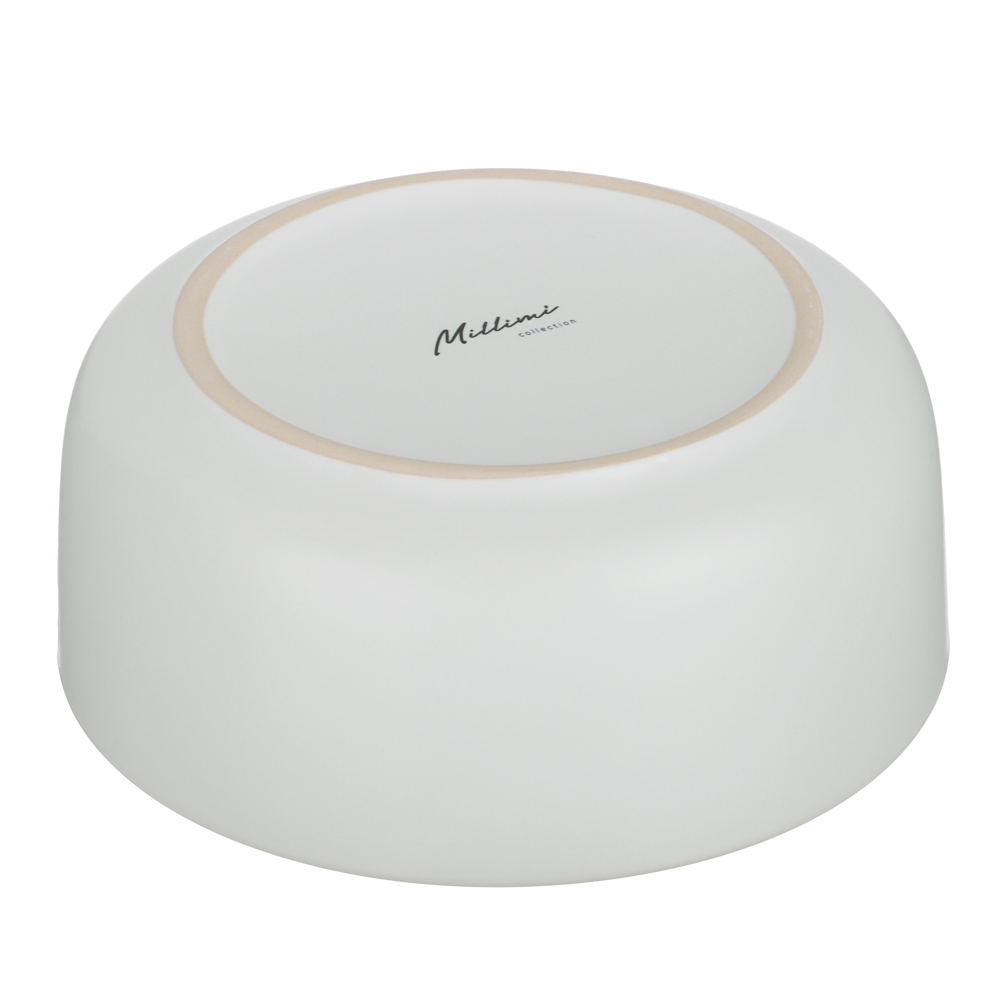 Салатник 15см, тм MILLIMI Треция белый, керамика, арт.№ 824-288