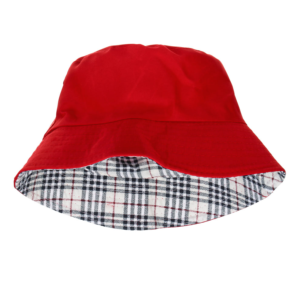 GALANTE Панама с цветным подкладом, р.56-58, 100% полиэстер, красный, ВЛ25-09, #2, арт.№ 314-949