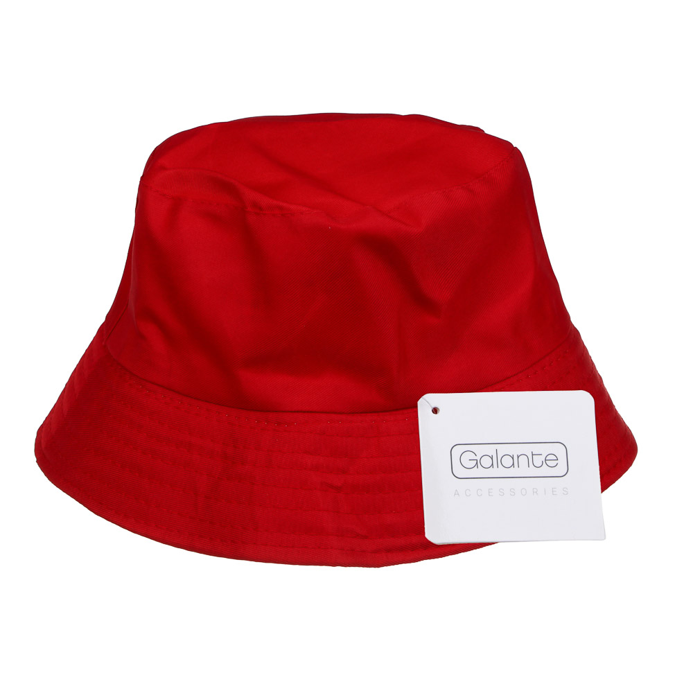 GALANTE Панама с цветным подкладом, р.56-58, 100% полиэстер, красный, ВЛ25-09, #2, арт.№ 314-949