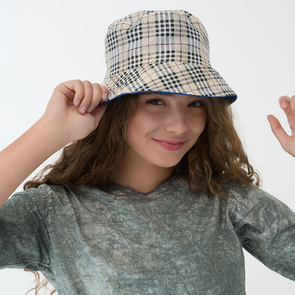 GALANTE Панама с цветным подкладом, р.56-58, 100% полиэстер, синий, ВЛ25-09, #3, арт.№ 314-950