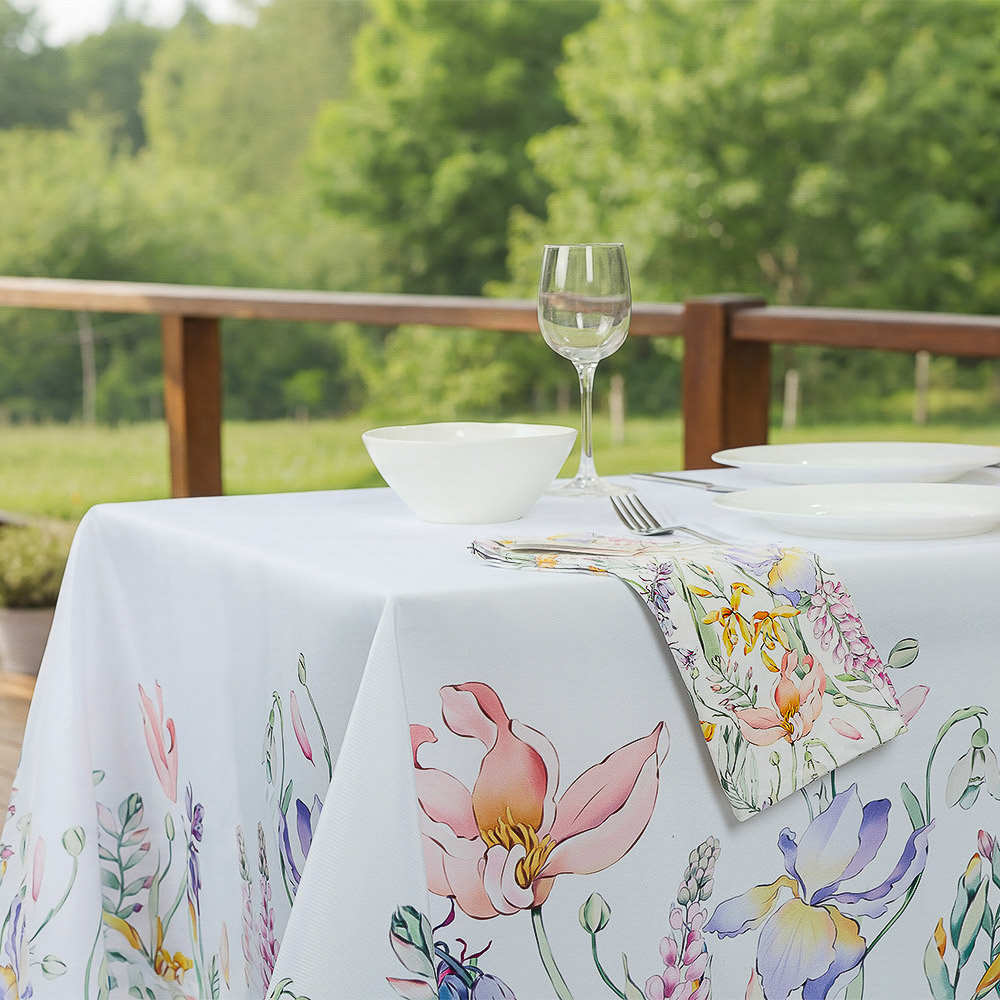 PROVANCE Ботаника Скатерть текстильная, 140х230см, 100% полиэстер, 2 дизайна, арт.№ 488-178