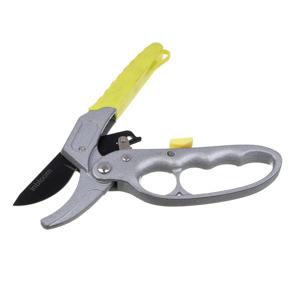 INBLOOM Секатор садовый 20см, марганцевая сталь 65, алюминий, TPR, арт.№ 186-049