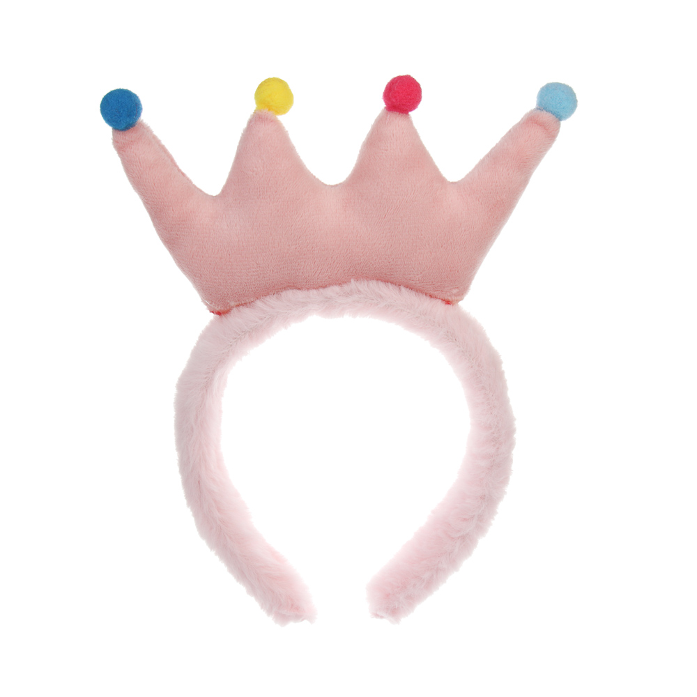 Ободок, 12,5 см, полиэстер, пластик, 5 дизайнов, арт.№ 585-064