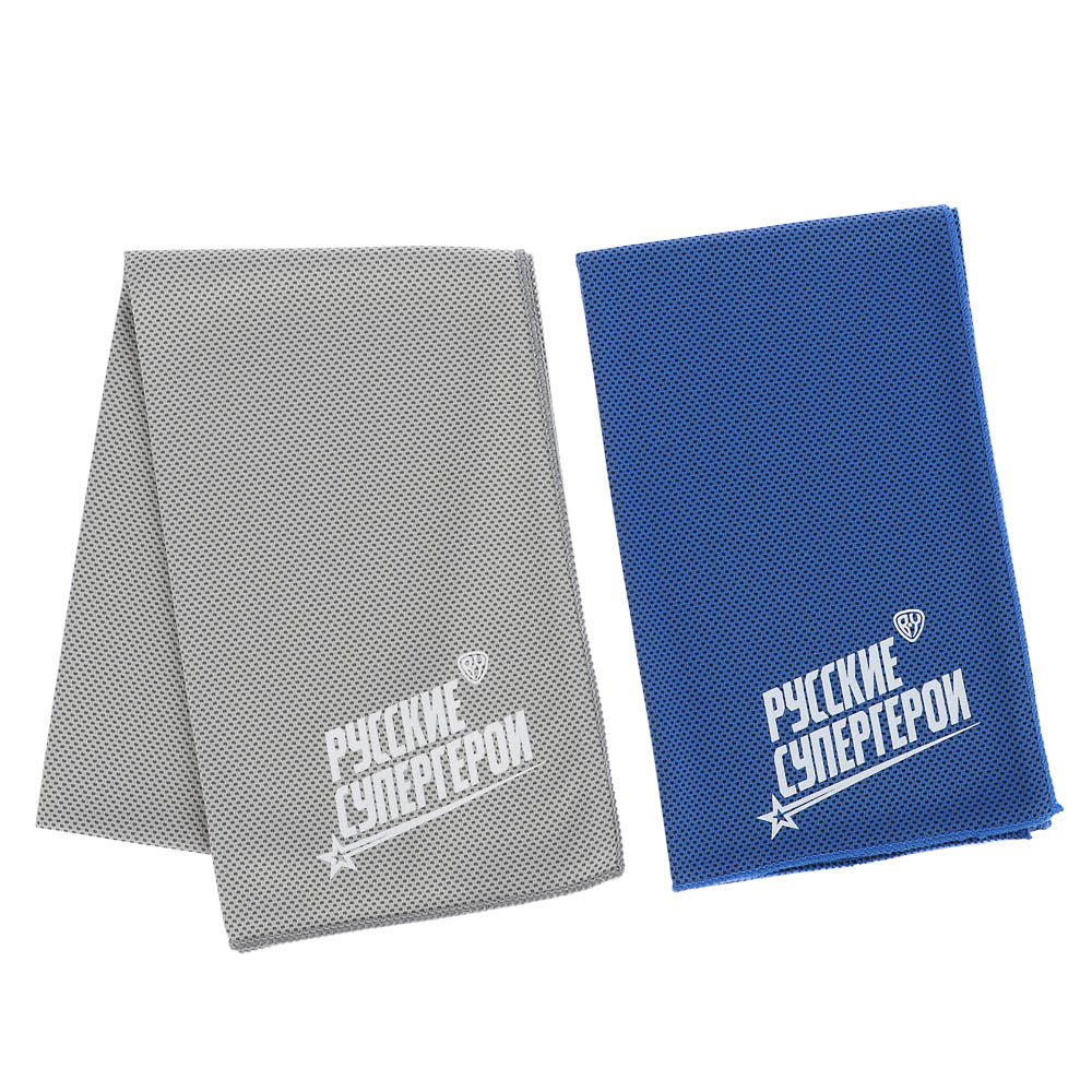 Полотенце спортивное тм BY Русские Супергерои 100х30 см, полиэстер, арт.№ 087-012
