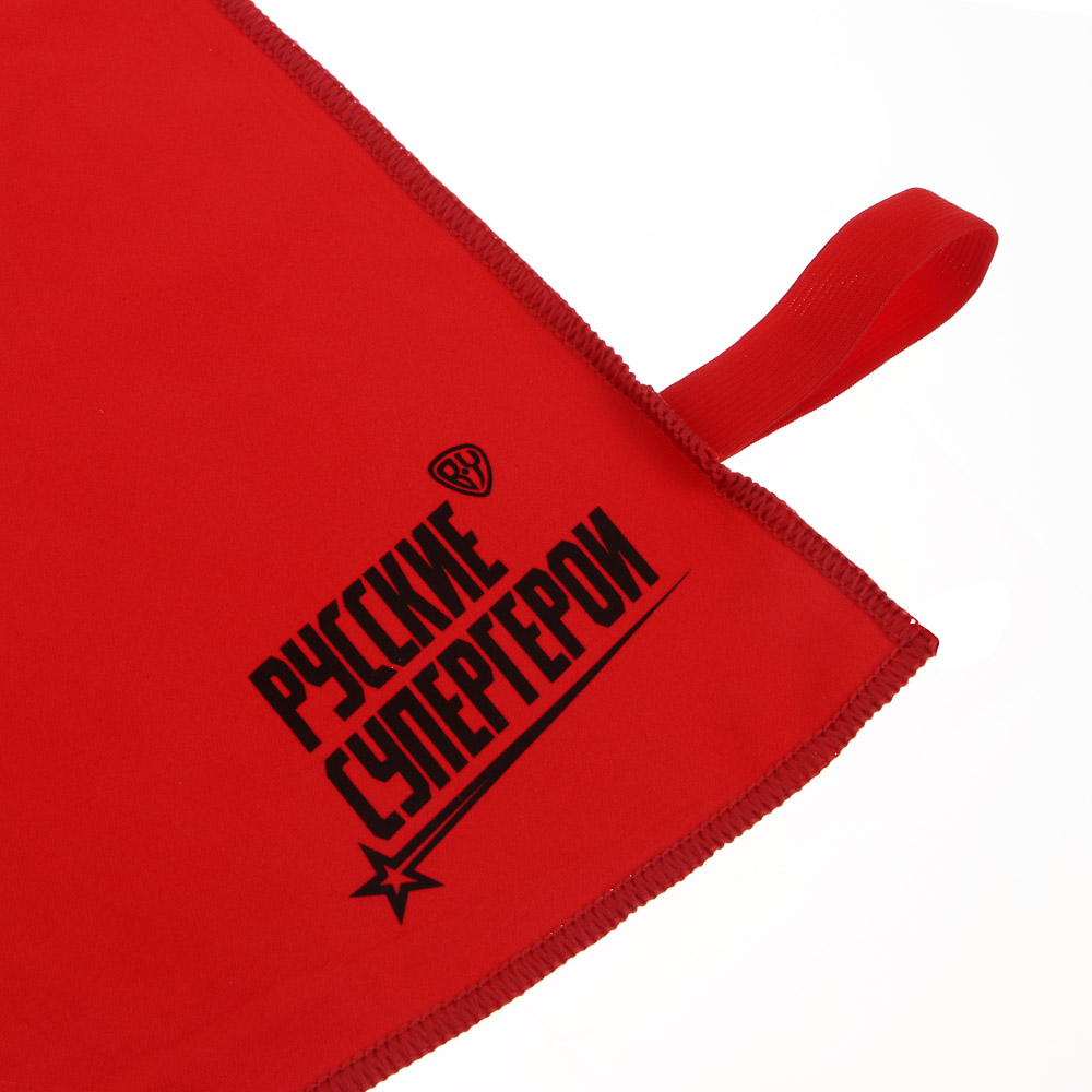 Полотенце спортивное из микрофибры тм BY Русские Супергерои 90х50см, полиэстер, нейлон, 2 цвета, арт.№ 087-013