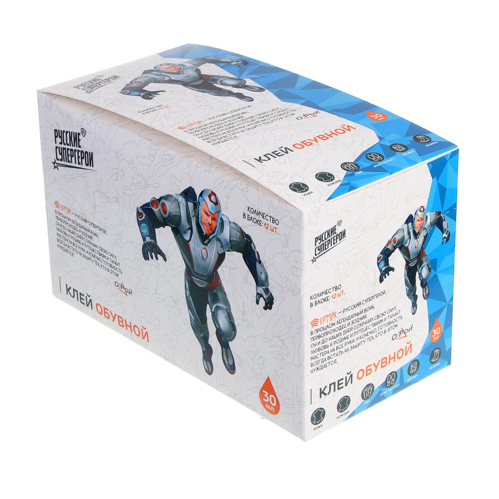 ЕРМАК Клей обувной 30мл туба в шоу боксе, арт.№ 469-017