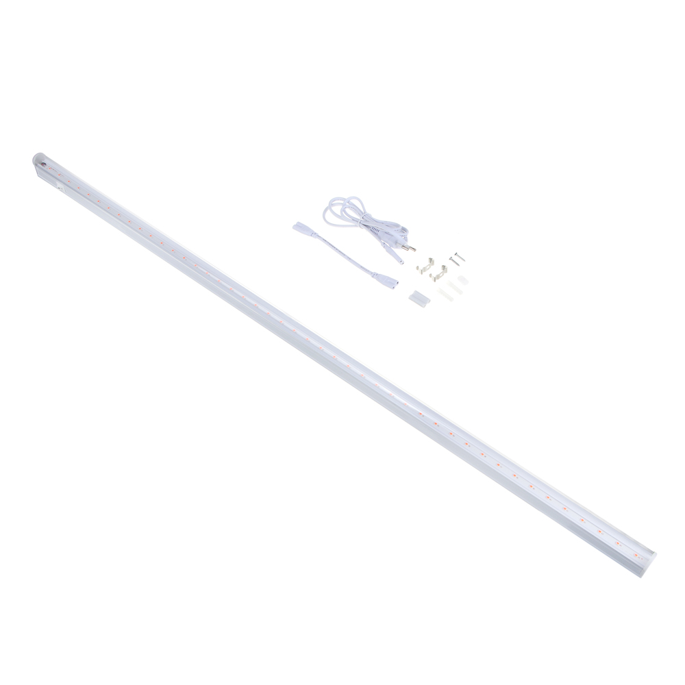 INBLOOM Светильник светодиодный для растений 87х2х3см, 45 LED, фиолетовый, 14Вт, 220В, РС, металл, арт.№ D23-001