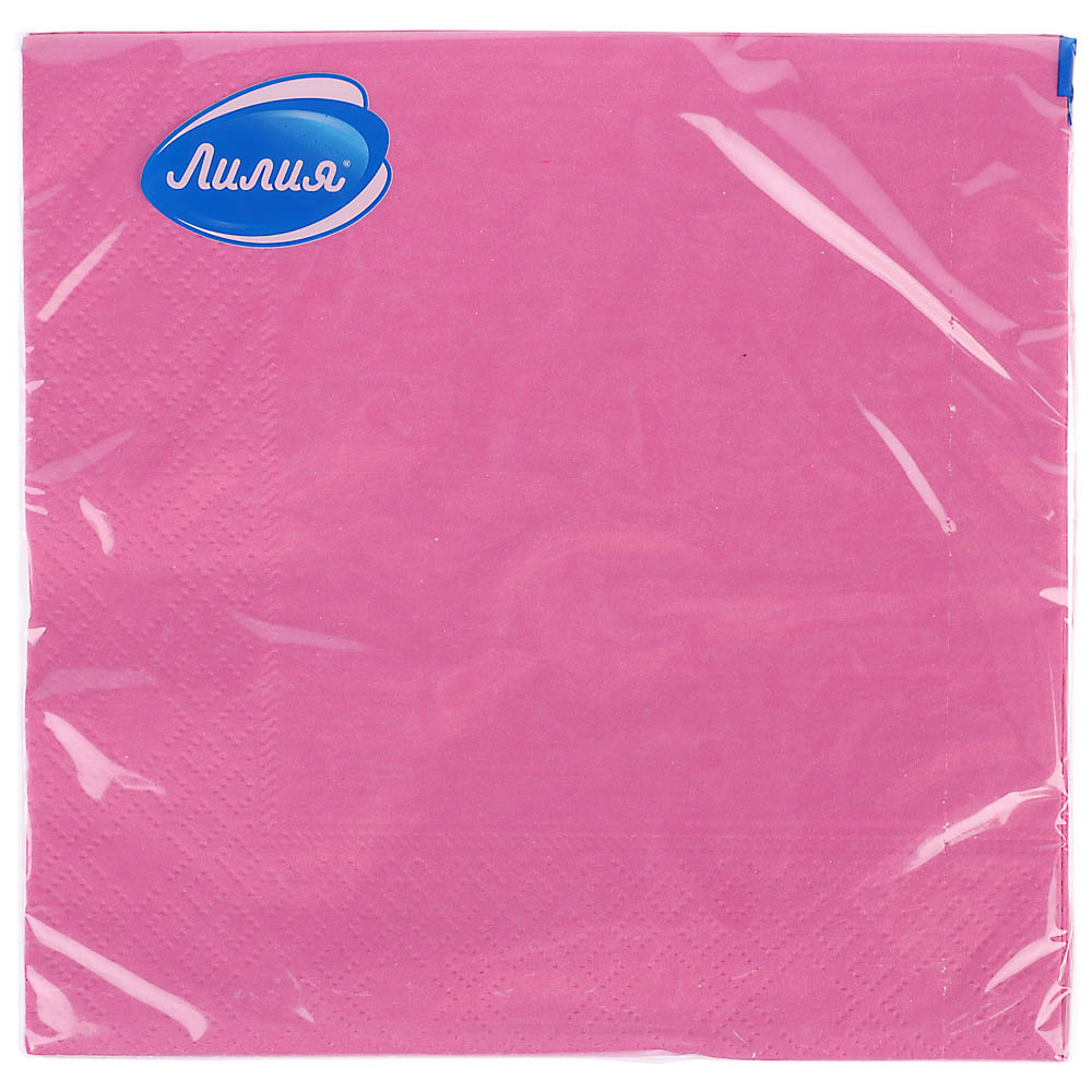 Салфетки бумажные Лилия Желтый/Розовый, 33х33см, 2 слоя, 20л, арт.№ 912-035