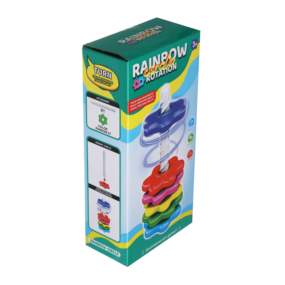 Развивающая игрушка пирамидка "Шестерёнки" 8 деталей, PE, арт.№ 270-061