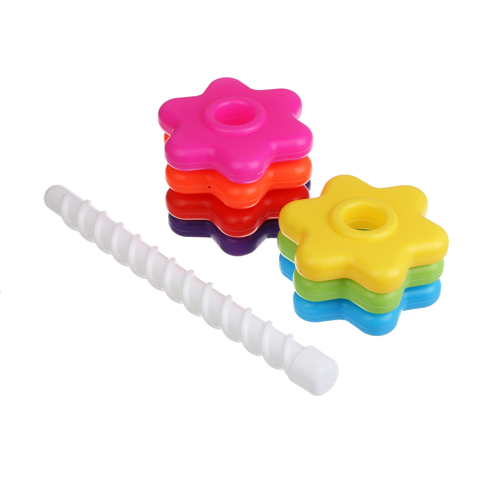 Развивающая игрушка пирамидка "Шестерёнки" 8 деталей, PE, арт.№ 270-061