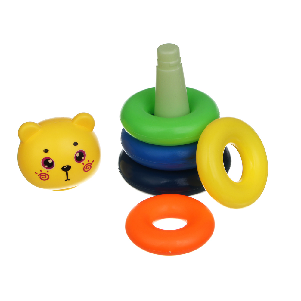 Развивающая пирамидка ИГРОЛЕНД, PP, 17,5х10х10см, арт.№ 270-063