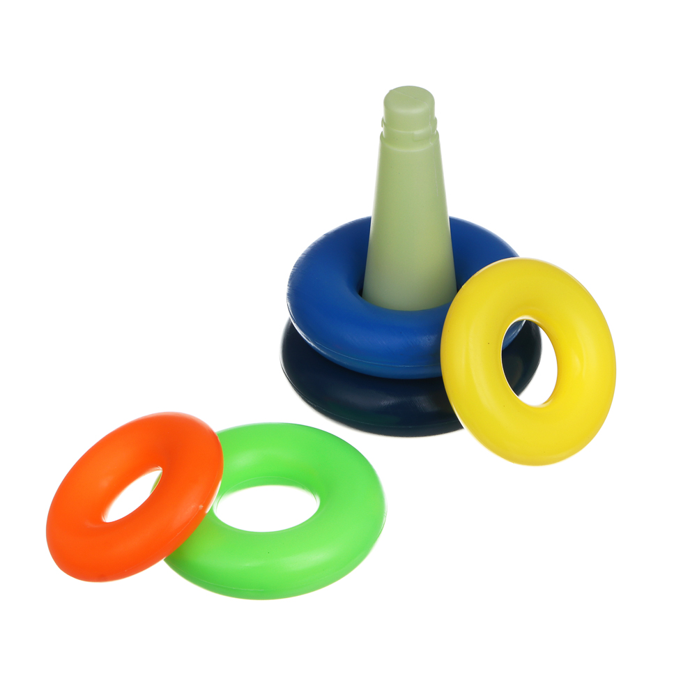 Развивающая пирамидка ИГРОЛЕНД, PP, 17,5х10х10см, арт.№ 270-063