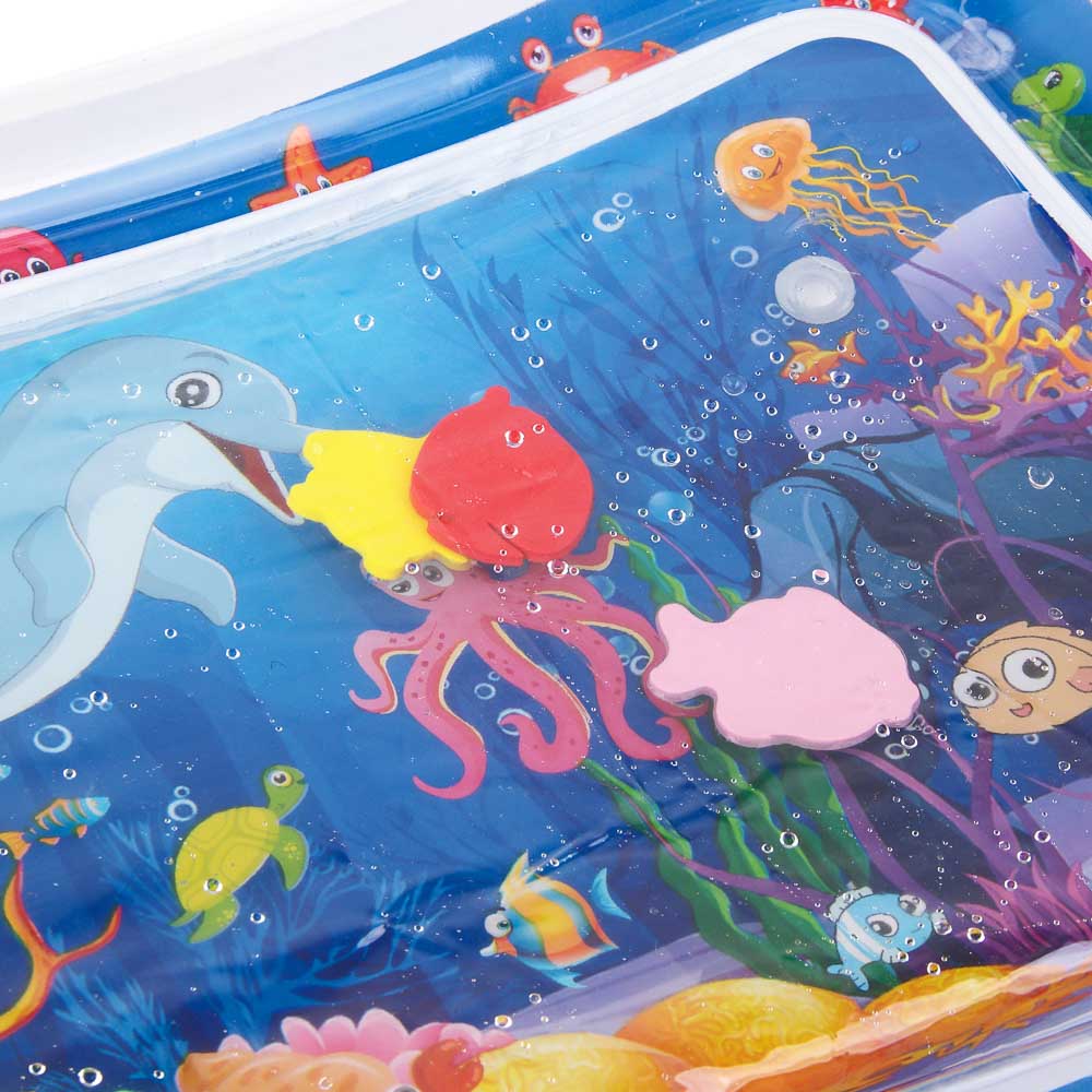 Игрушка развивающая водный коврик ИГРОЛЕНД "Морской мир", PVC, 50х69х8см, арт.№ 262-556