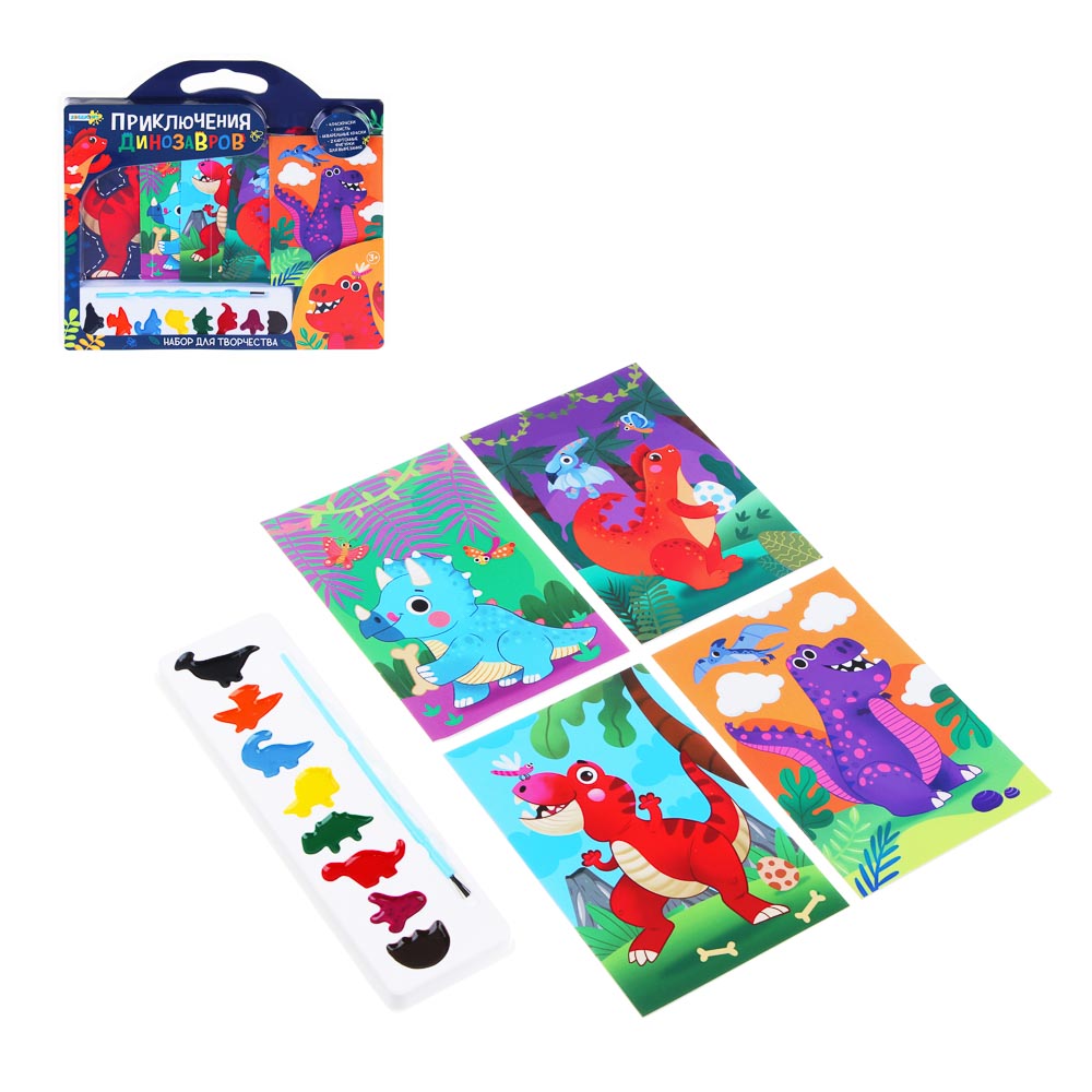 ХОББИХИТ Набор для творчества "Веселые картинки", РР, бумага, PVC, 31,4х31,7х1,7см, 2 дизайна, арт.№ 284-003