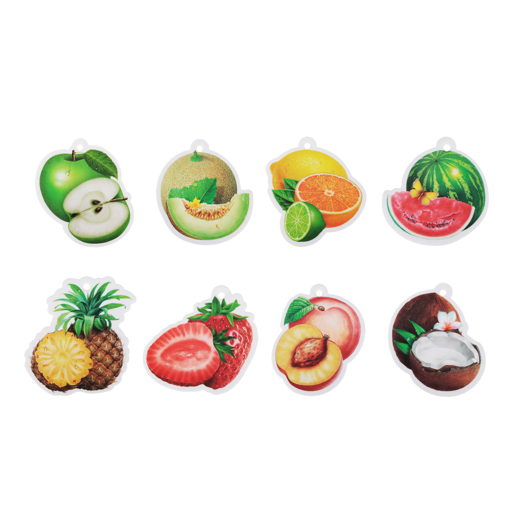 NEW GALAXY Ароматизатор бумажный "Фрукты", 4,2гр., дисплей 80 штук, цена за 1шт, арт.№ 794-531