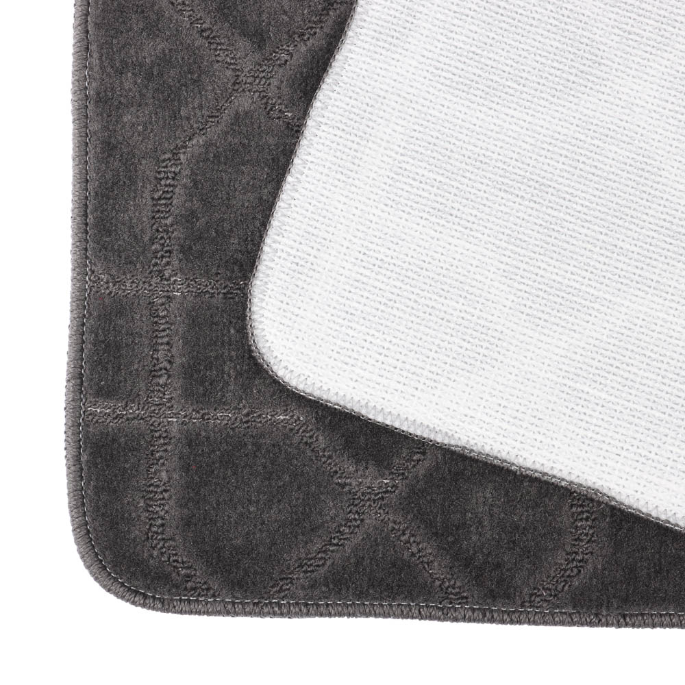 Набор ковриков для ванной и туалета тм VETTA Геометрия, 50x80см + 50x40см, полиэстер, 3 цвета, арт.№ 466-251