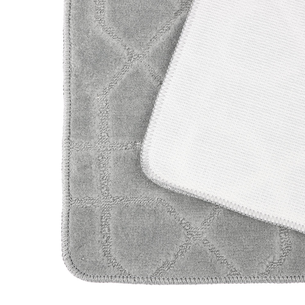 Набор ковриков для ванной и туалета тм VETTA Геометрия, 50x80см + 50x40см, полиэстер, 3 цвета, арт.№ 466-251