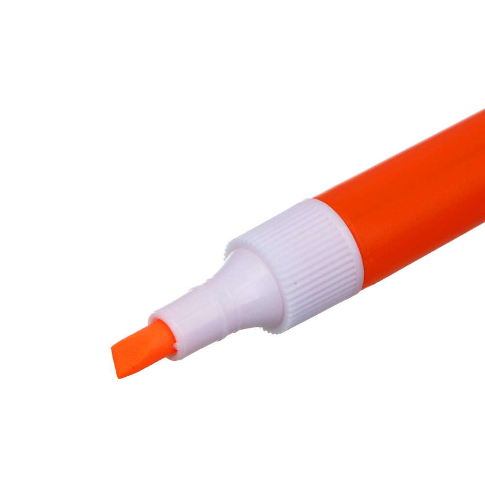 Маркер-выделитель ClipStudio оранжевый, круглый корпус, скошенный наконечник, арт.№ 613-130