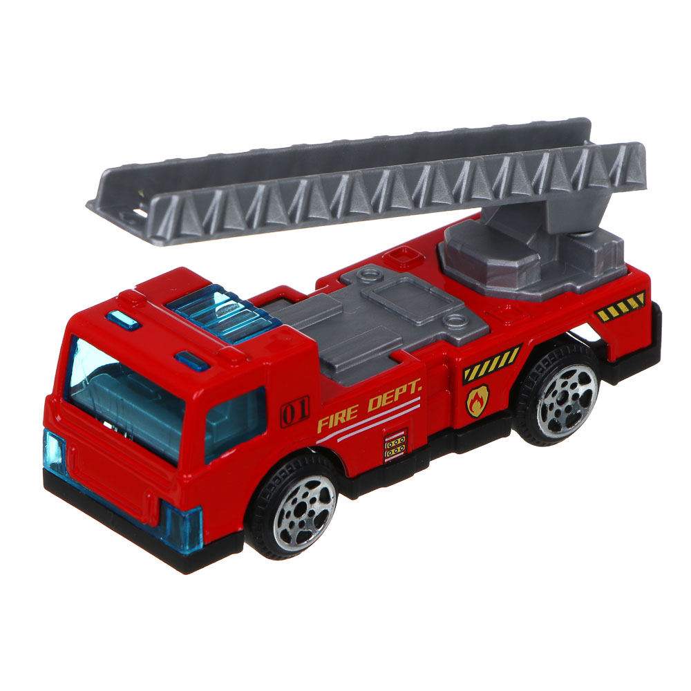 ИГРОЛЕНД Автовоз с треком, 3 машинки, металл, PP, 33,5х13х8,5 см, 3 дизайна, арт.№ 276-175