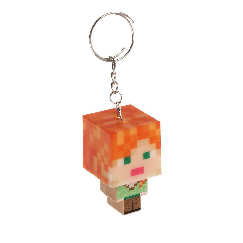 Игрушка брелок "Мультяшки", ИГРОЛЕНД, ABS, металл, LR41х3шт, 5см, арт.№ 295-308