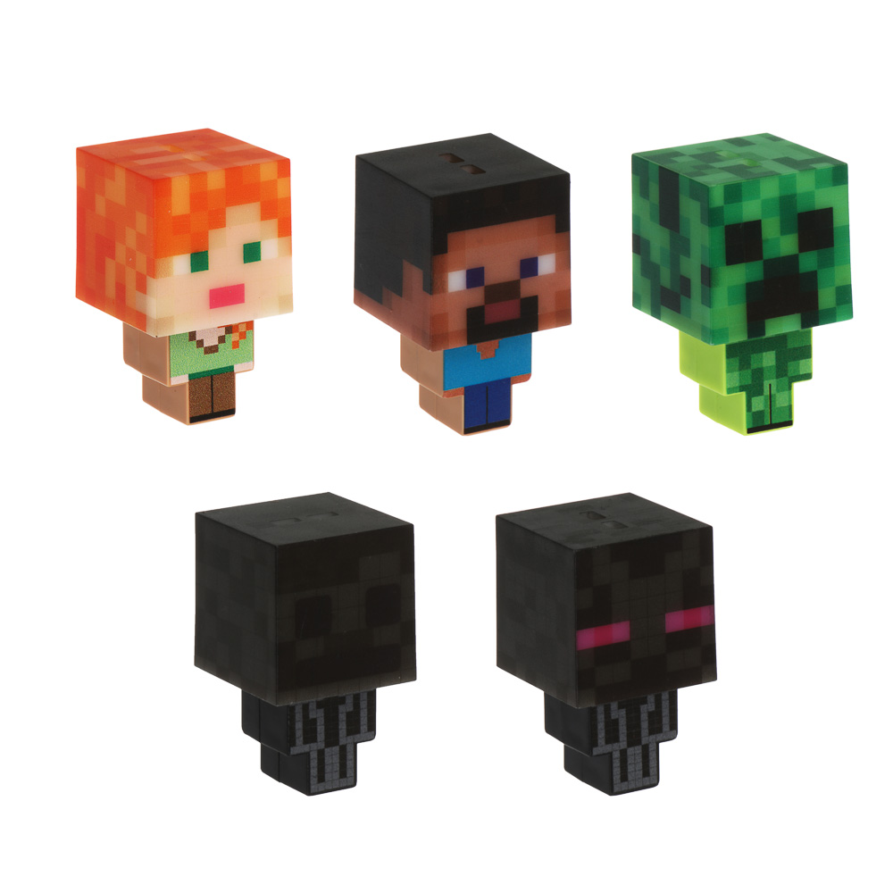 Игрушка брелок "Мультяшки", ИГРОЛЕНД, ABS, металл, LR41х3шт, 5см, арт.№ 295-308