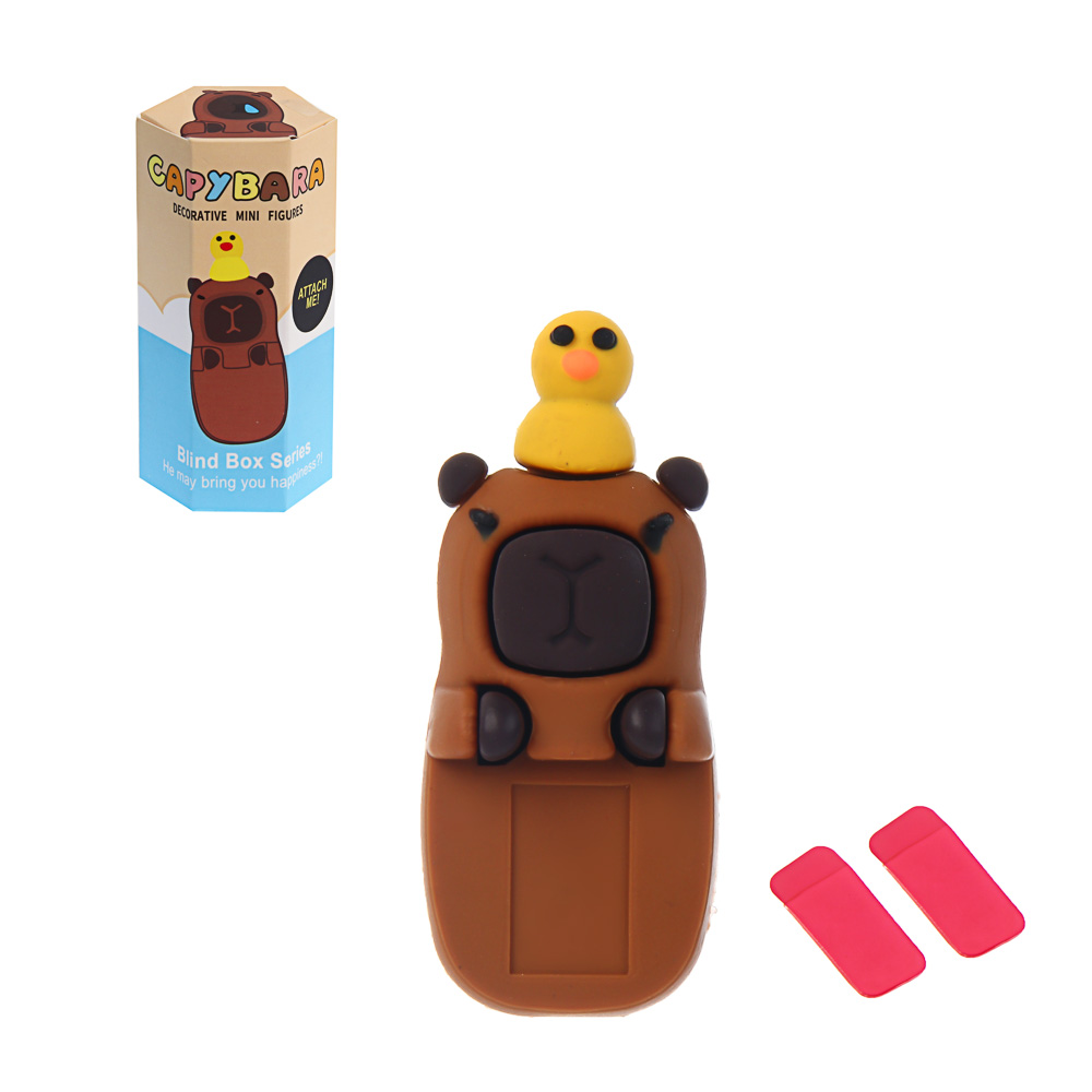 Игрушка сюрприз фигурка на телефон, компьютер , PP, 2,5х2,5х10,1см, 7 дизайнов, арт.№ 274-299