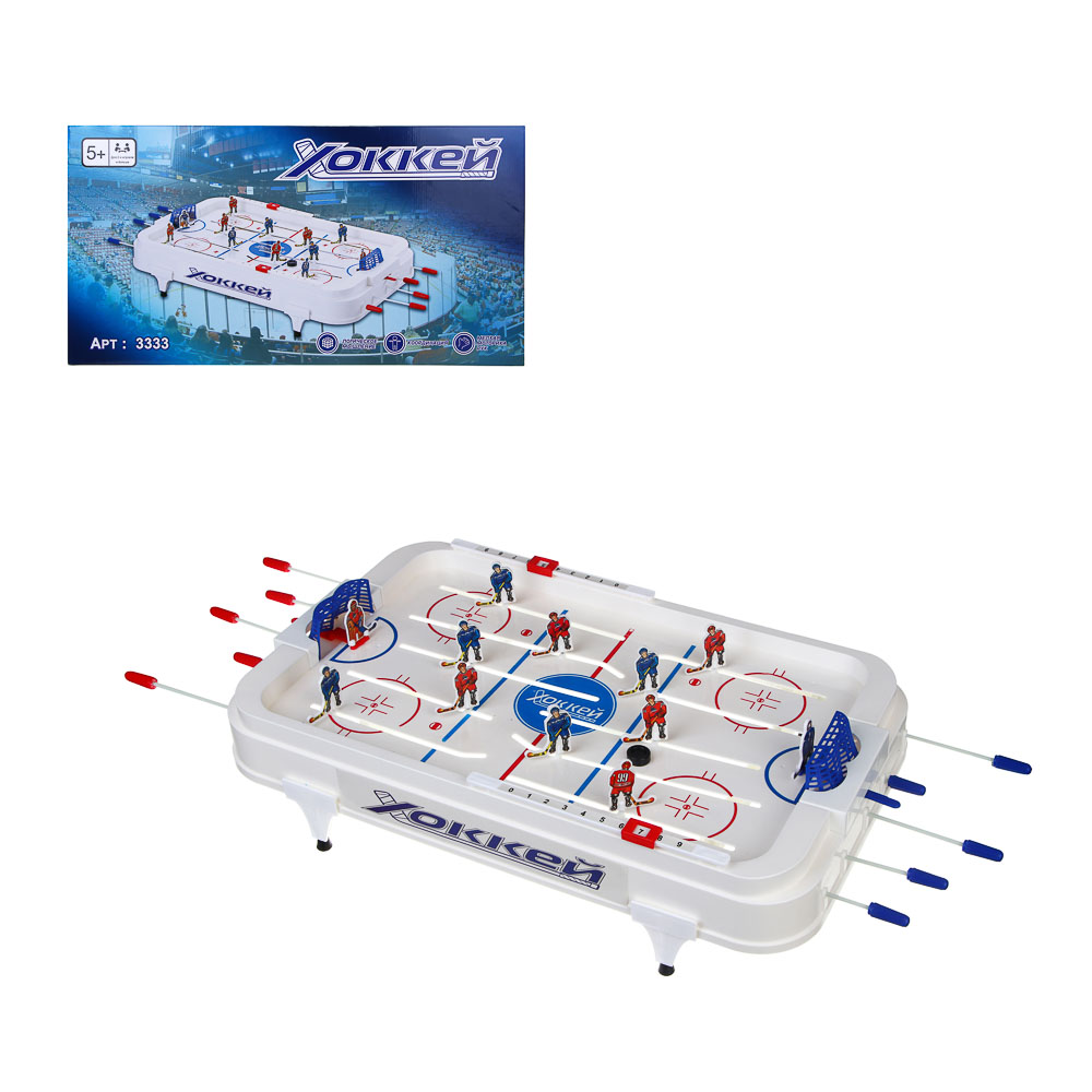 Набор игровой "Настольный хоккей", ABS, металл, бумага, 56х30х9см, арт.№ 897-111