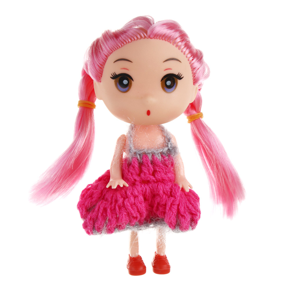 ИГРОЛЕНД Кукла 11 см с аксессуарами, PP, ABS, 21,5х4,5х16,5см, 3 дизайна, арт.№ 436-128
