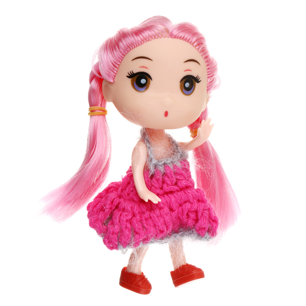 ИГРОЛЕНД Кукла 11 см с аксессуарами, PP, ABS, 21,5х4,5х16,5см, 3 дизайна, арт.№ 436-128