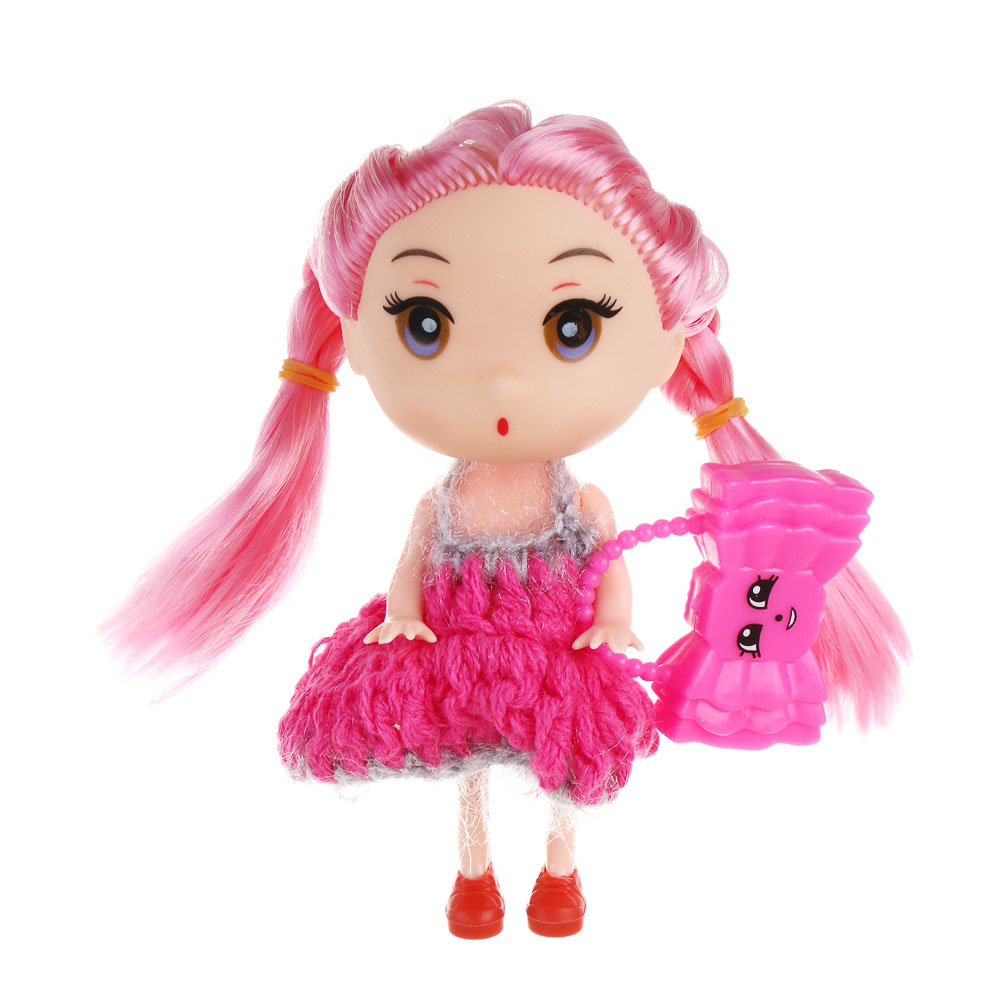 ИГРОЛЕНД Кукла 11 см с аксессуарами, PP, ABS, 21,5х4,5х16,5см, 3 дизайна, арт.№ 436-128
