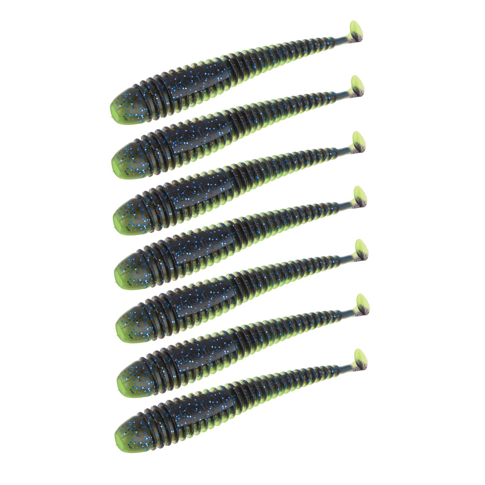 KAIDA Приманка силиконовая ТВИСТЕР 3,5", 9см, 4гр, HT010, 7шт, арт.№ 145-293