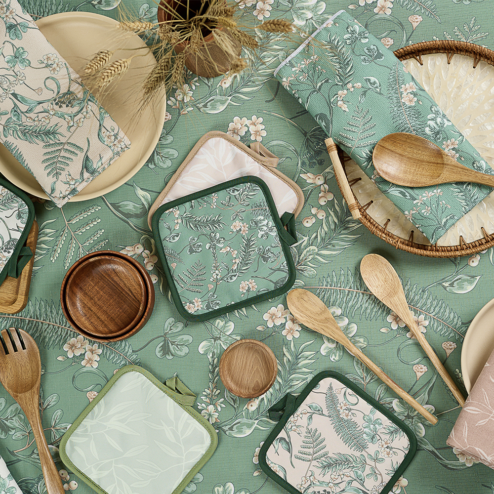 PROVANCE Мосс Прихватка-варежка 17х27 см цветы, 100% полиэстер, 3 дизайна, арт.№ 493-158