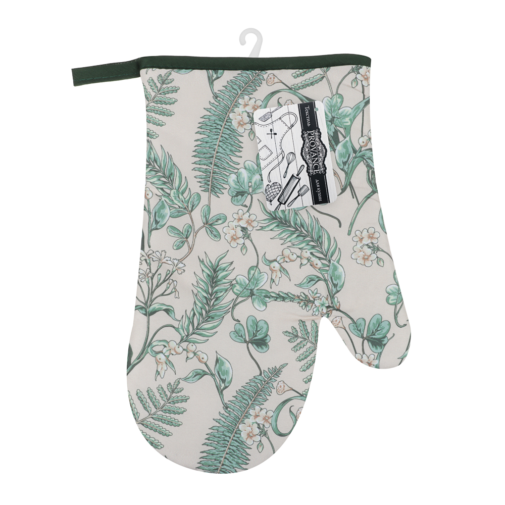 PROVANCE Мосс Прихватка-варежка 17х27 см цветы, 100% полиэстер, 3 дизайна, арт.№ 493-158
