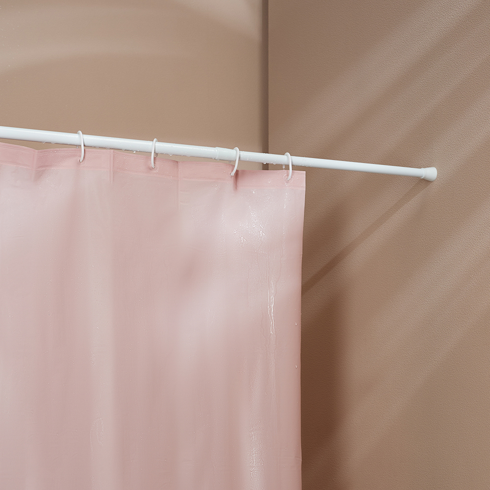 Карниз для шторы в ванную тм VETTA, 2м, телескопический, сталь, белый, арт.№ 464-010