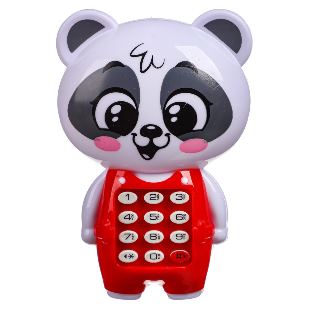 ZABIAKA Игрушка музыкальная "Забавный мишутка", звук, пластик, 7,5х3,5х10,5 см, арт.№ 272-853